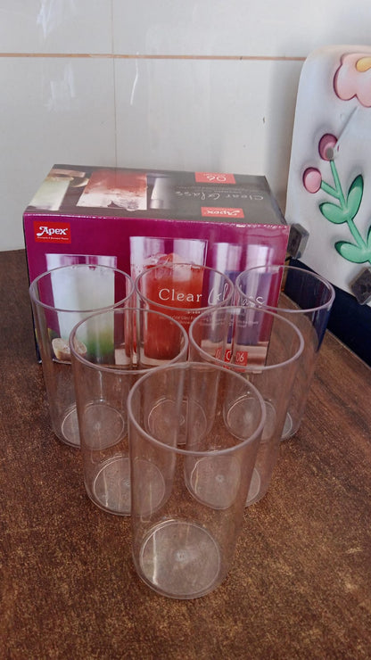 Apex clear plastic tumblers ideal for daily use and outdoor settings