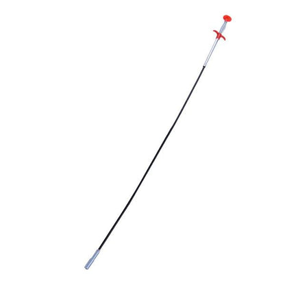 The full 60 cm length of the flexible drain dredging device.