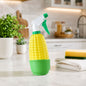 Corn shape trigger spray bottle with ergonomic trigger for plants and cleaning.
