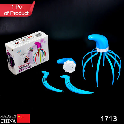 Complete view of the refreshing head massager.