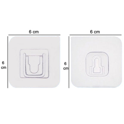 Diagram illustrating the 180-degree rotation feature of the multi-purpose adhesive wall hooks.