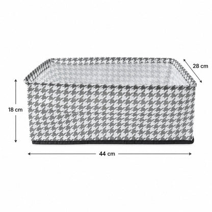 White fabric cloth organizer basket for home storage