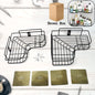 Metal shower shelf 2-pack installed in a bathroom corner with bath essentials
