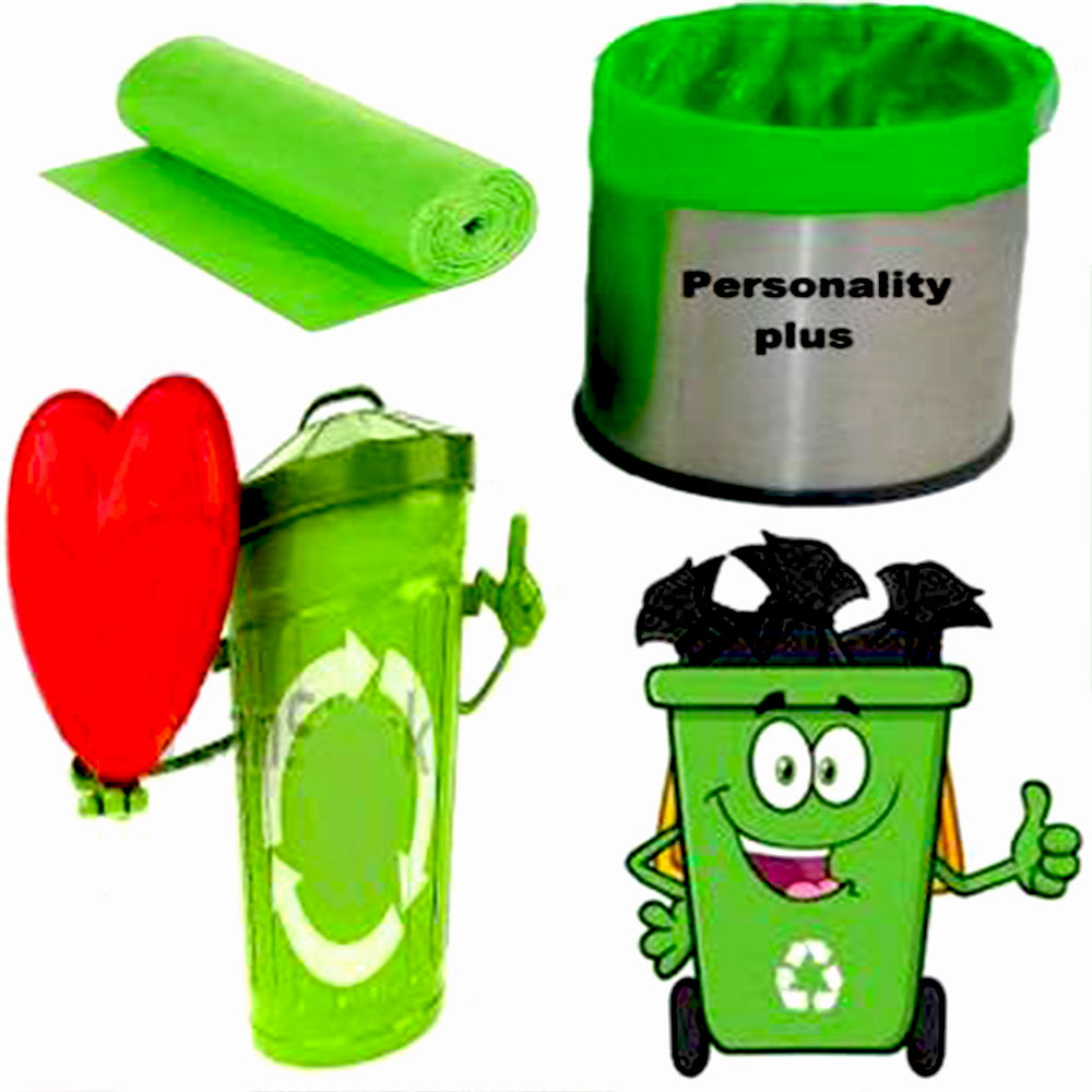 Close-up view of the durable, eco-friendly material used in our biodegradable garbage bags.