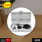 BoltForce 11-piece wood hole saw set arranged in its plastic storage case.