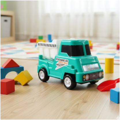 Child's dump truck vehicle toy designed for creative role-play