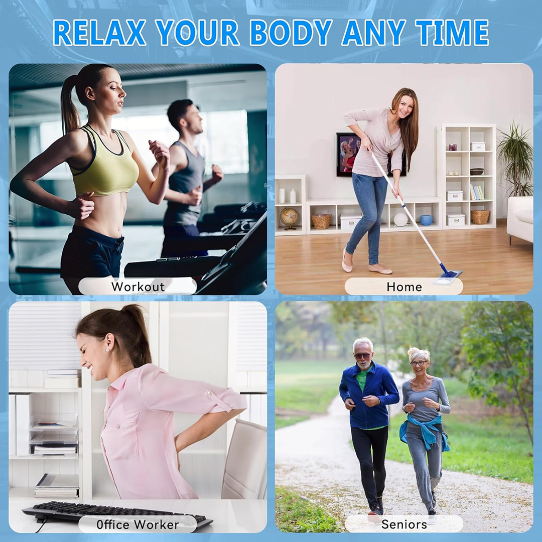 Close-up of the VelvaBloom deep tissue massager's ergonomic handle and controls.