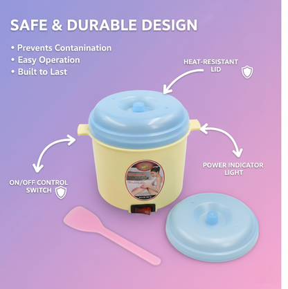 Side view of the Styleva wax warmer, highlighting its sleek design