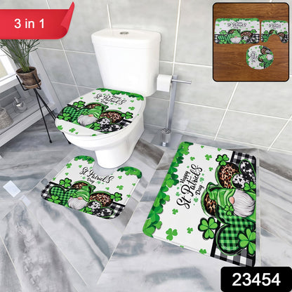 SKU 23454 3 in 1 bathroom mat set with label