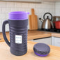 Stainless steel insulated flask (1700ML) for hot and cold beverages.