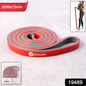 Coiled resistance band 2080x13 mm designed for strength training