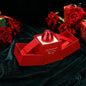Elegant rose ring box jewellery with magical red rose design
