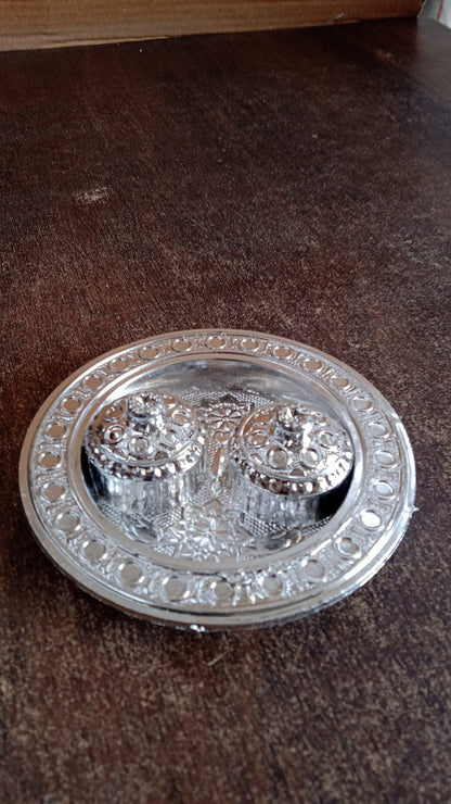 Retail packaging for the individual Kumkum Thali Holder.