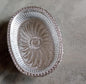 Multipurpose royal design oval silver gift tray for dry fruits.