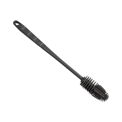Close-up of the durable bristles on a bottle cleaning brush.
