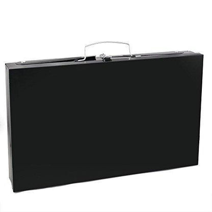 Detailed view of the stainless steel components of the portable BBQ grill.