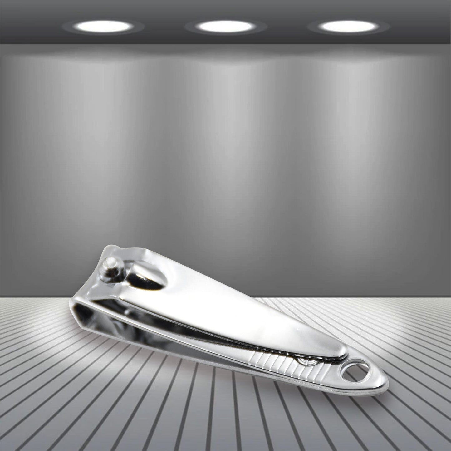 AuriGlam beauty nail tools safely stored within their clear plastic case.