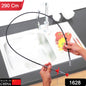 Flexible 290cm drain cleaner tool with a claw for effective pipe unclogging.