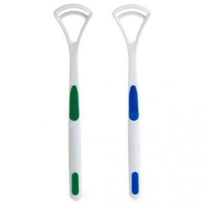 MintGuard Tongue Cleaner Brush displayed to highlight its long reach.