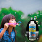 Aditi Bubble Gun Liquid Refill 750ml bottle with a blue cap for kids' outdoor fun.