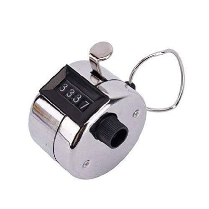 Compact 4-digit tally counter, ideal for various counting applications.
