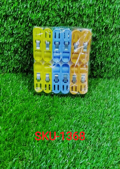 Non-slip cloth drying clips in various colours, essential for every home.