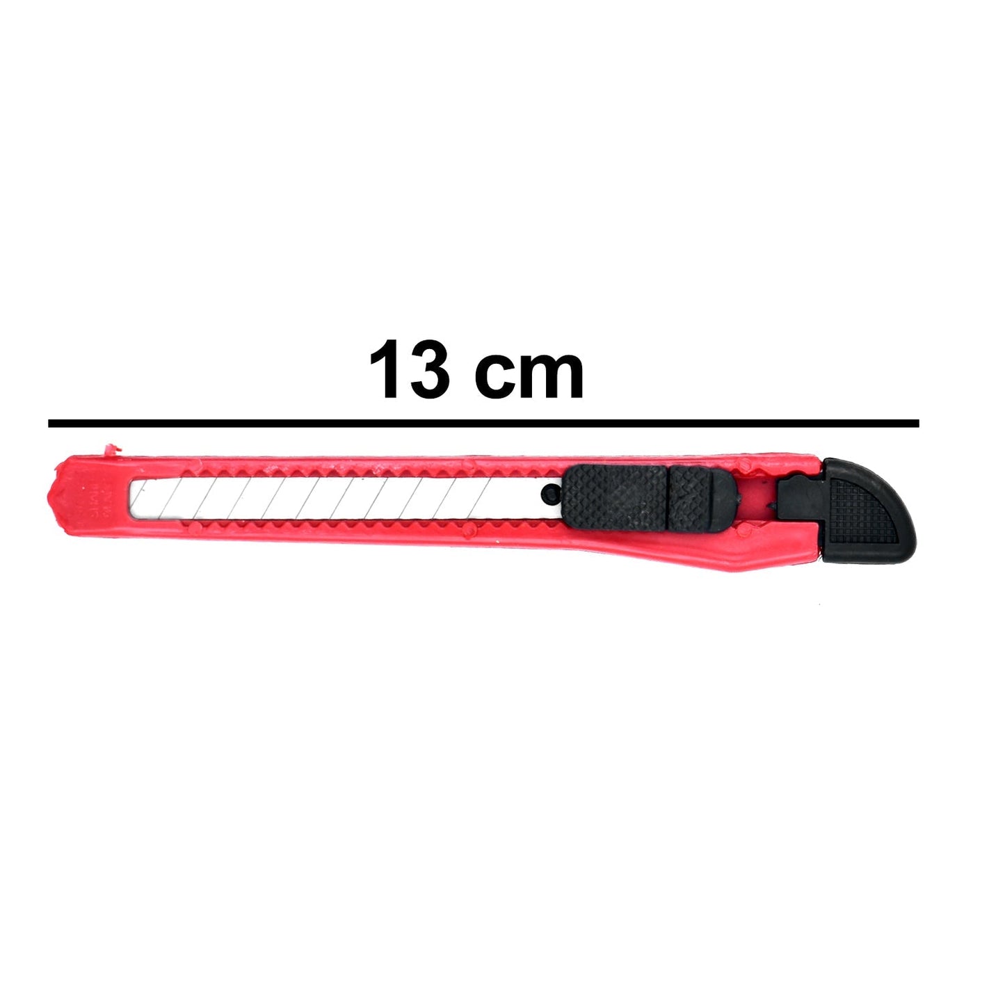 Pack of 12 durable paper cutter knives with snap-off blades
