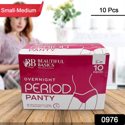 Soft overnight period panty included in the women's travel kit.