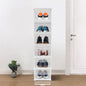 6-layer stackable storage cart in a modern kitchen, neatly organizing essentials.