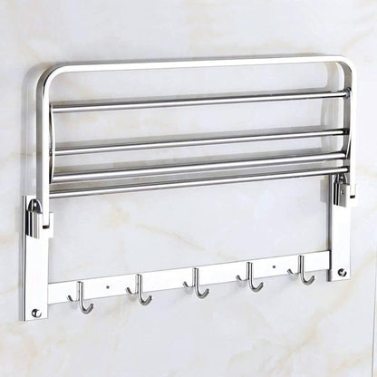 Wall-mounted 18-inch towel bar and rack, showcasing its robust design.