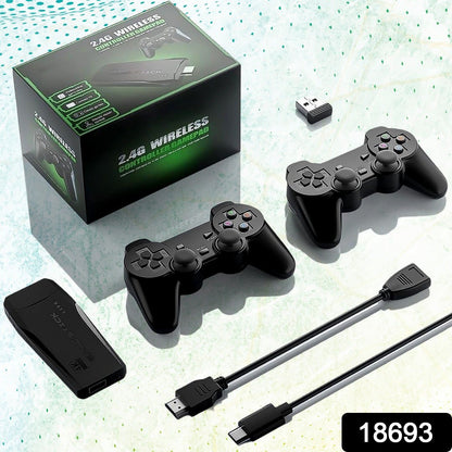 Wireless Gaming Console connected to a TV via HD output, ready for plug & play action.