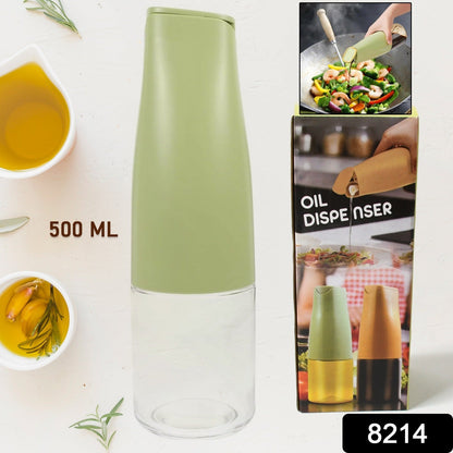 Oil Dispenser 500ml – Auto Open Lid, Non-Drip Bottle | Own Hydrate