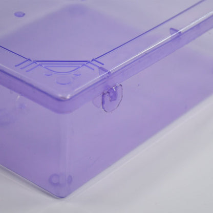 Empty multipurpose plastic container, ideal for organizing household items.