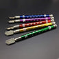 Glass cutter with a comfortable pencil-style grip for precise cutting.