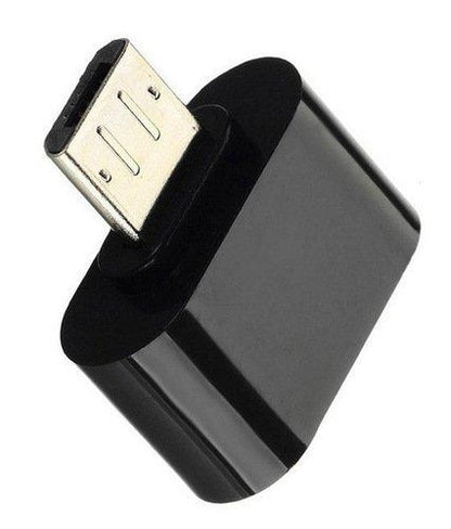Multiple views of the Micro USB OTG to USB 2.0 adapter, highlighting its compact design.