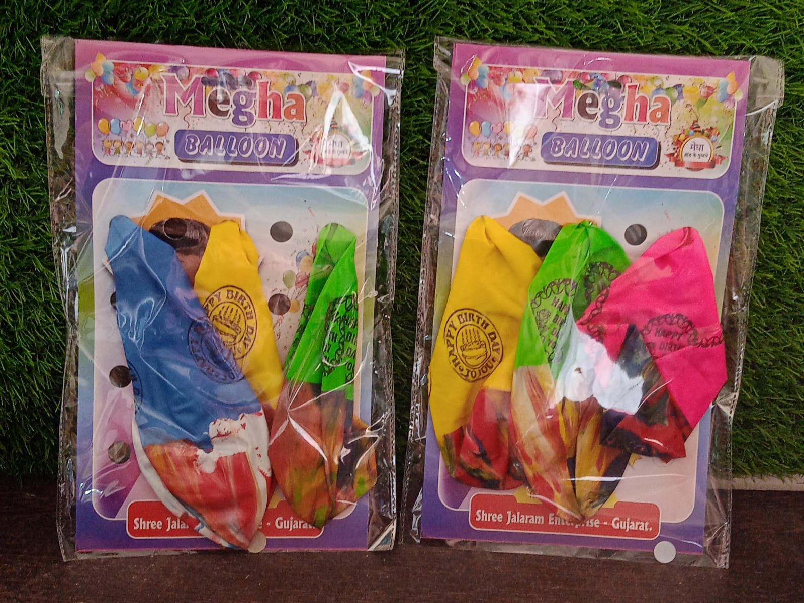 Decorative rainbow balloons creating a lively atmosphere for a special event.