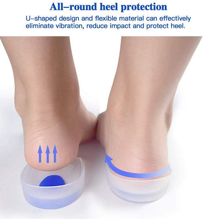 Durable silicone heel pads shown in detail, built for everyday use.