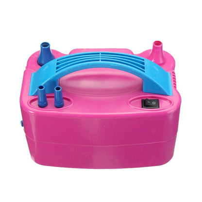 Packaging of the electric balloon pump, emphasizing its dual nozzle feature.