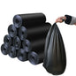 Medium eco-friendly black garbage bag sized 24 x 32 inches for household waste