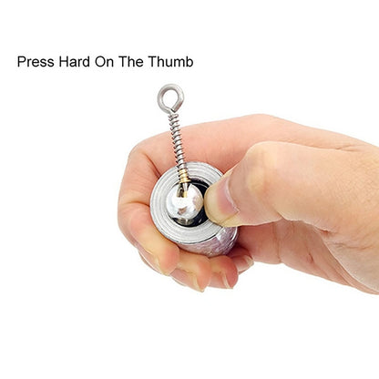 Side view of the extended magic trick cane, showcasing its sleek design.