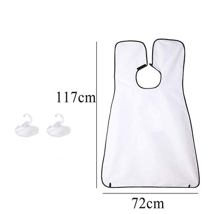 Folded hair clippings catcher apron, compact and ready for storage or travel.