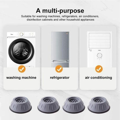 Rubber and PVC washer dryer vibration pads with suction feet