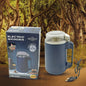 Dabster electric coffee and spice grinder with its transparent lid for visible grinding.