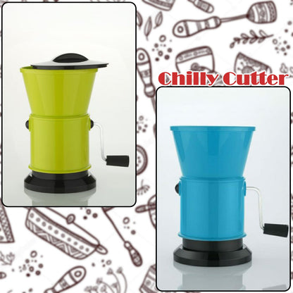 Chilly cutter and grinder showcasing its sharp and effective blade system