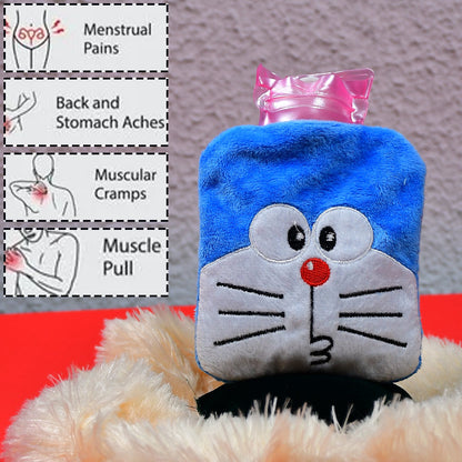 Side view of the portable Doremon Hot Water Bag.