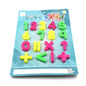Magnetic number toy set with various symbols for kids' interactive learning.