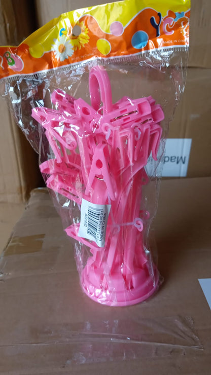 Versatile clothes drying rack with clips, suitable for gloves and other small accessories.