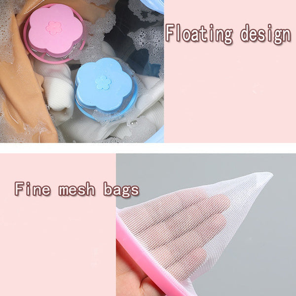The compact and reusable floating debris collector for washing machines.