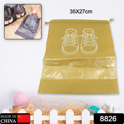 Durable waterproof shoe bag protecting sneakers from moisture, ideal for travel.