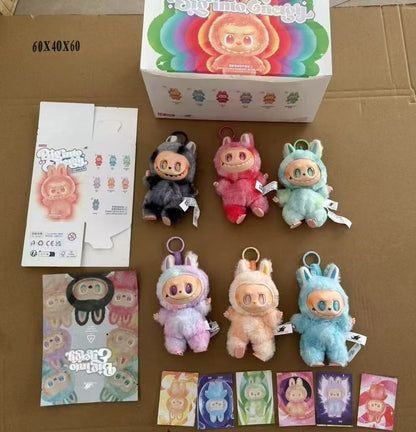 Soft plush keychain for keys and bags